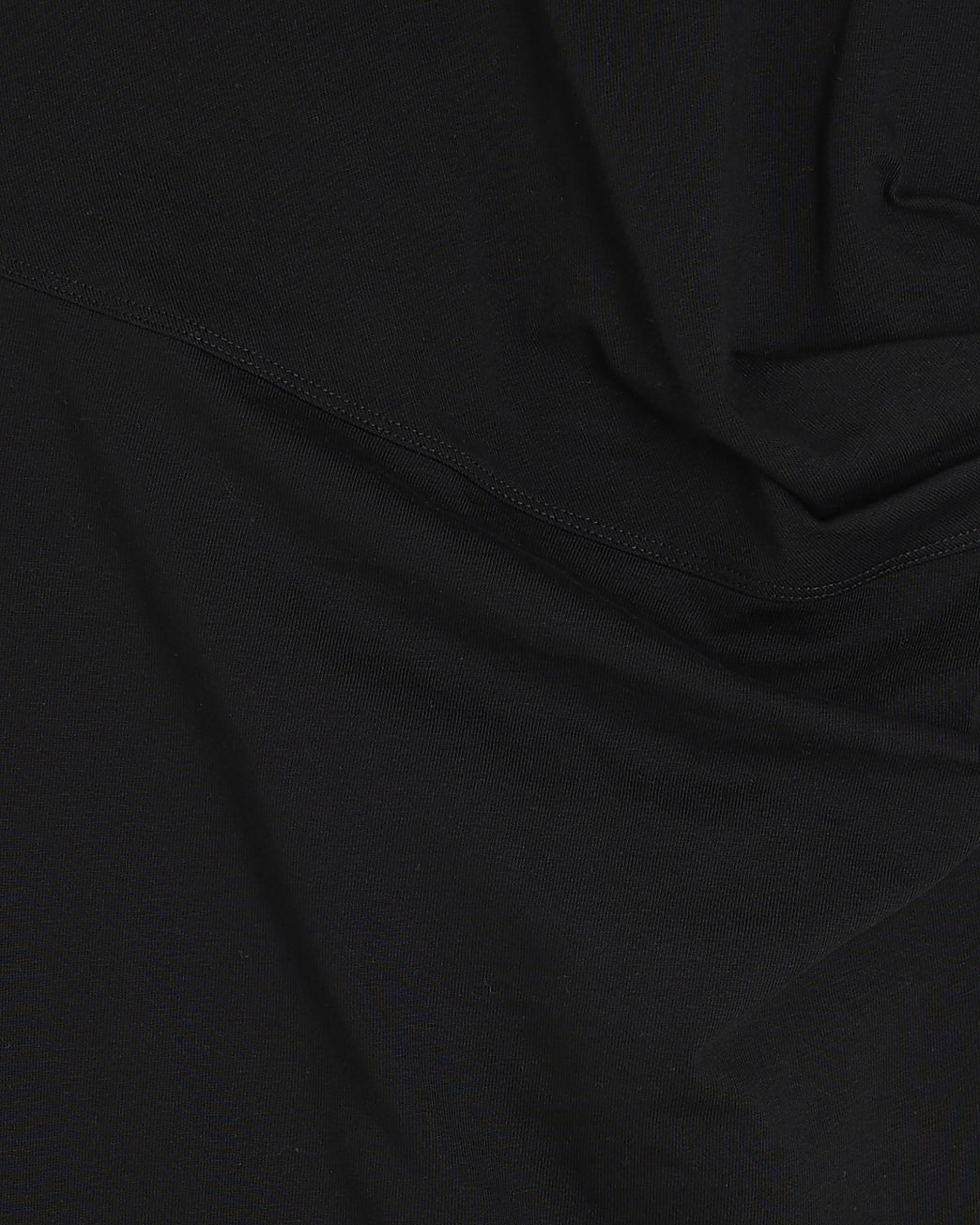 Short Sleeve Drape Side Midi Dress