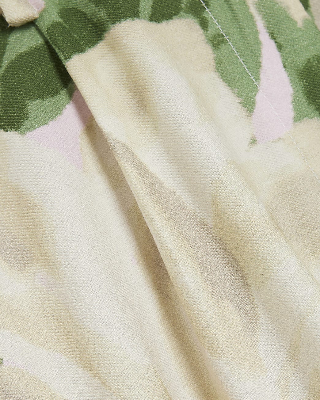 Floral Print Linen Shorts