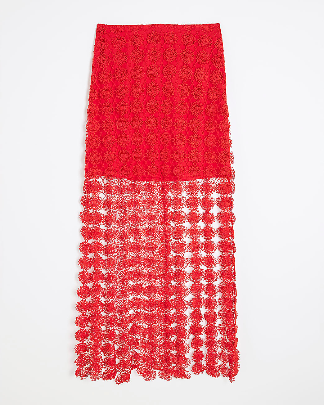 Crochet Tassel Midi Skirt
