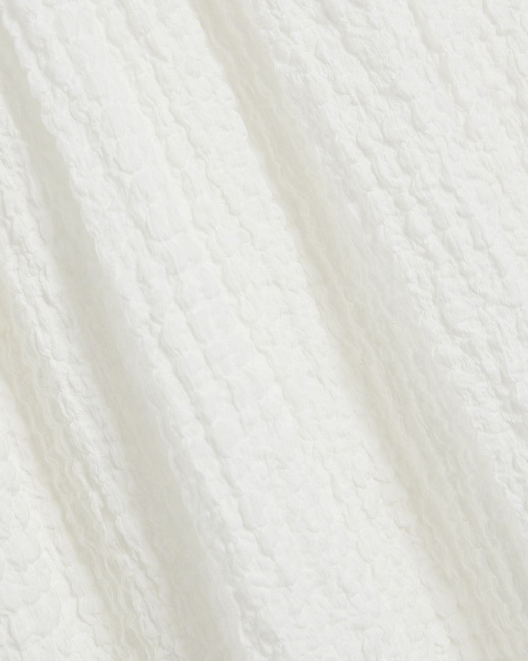 Textured Sleeveless Shirred Midi Dress