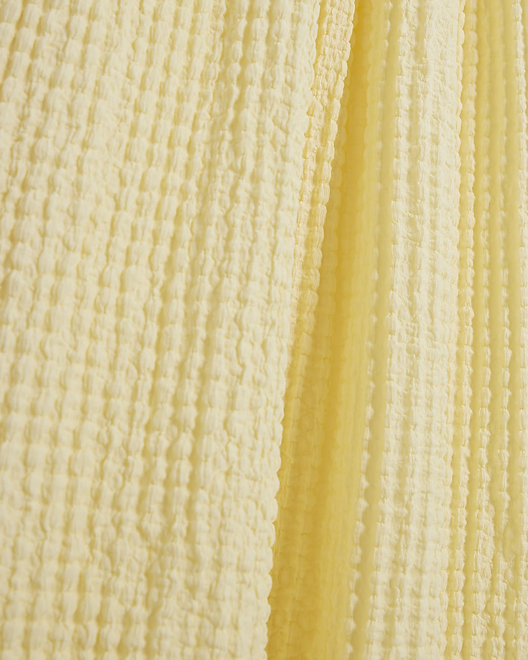 Textured Sleeveless Shirred Midi Dress