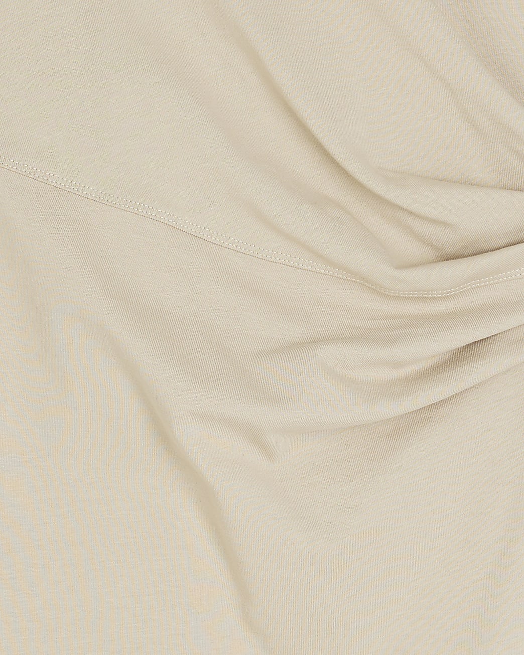 Short Sleeve Drape Side Midi Dress