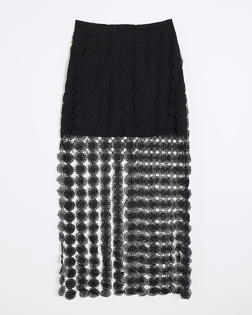 Crochet Tassel Midi Skirt