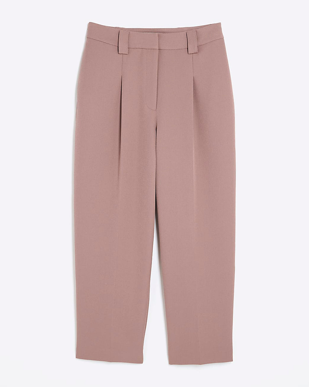 Burnished Brown Tapered Straight Leg Trousers
