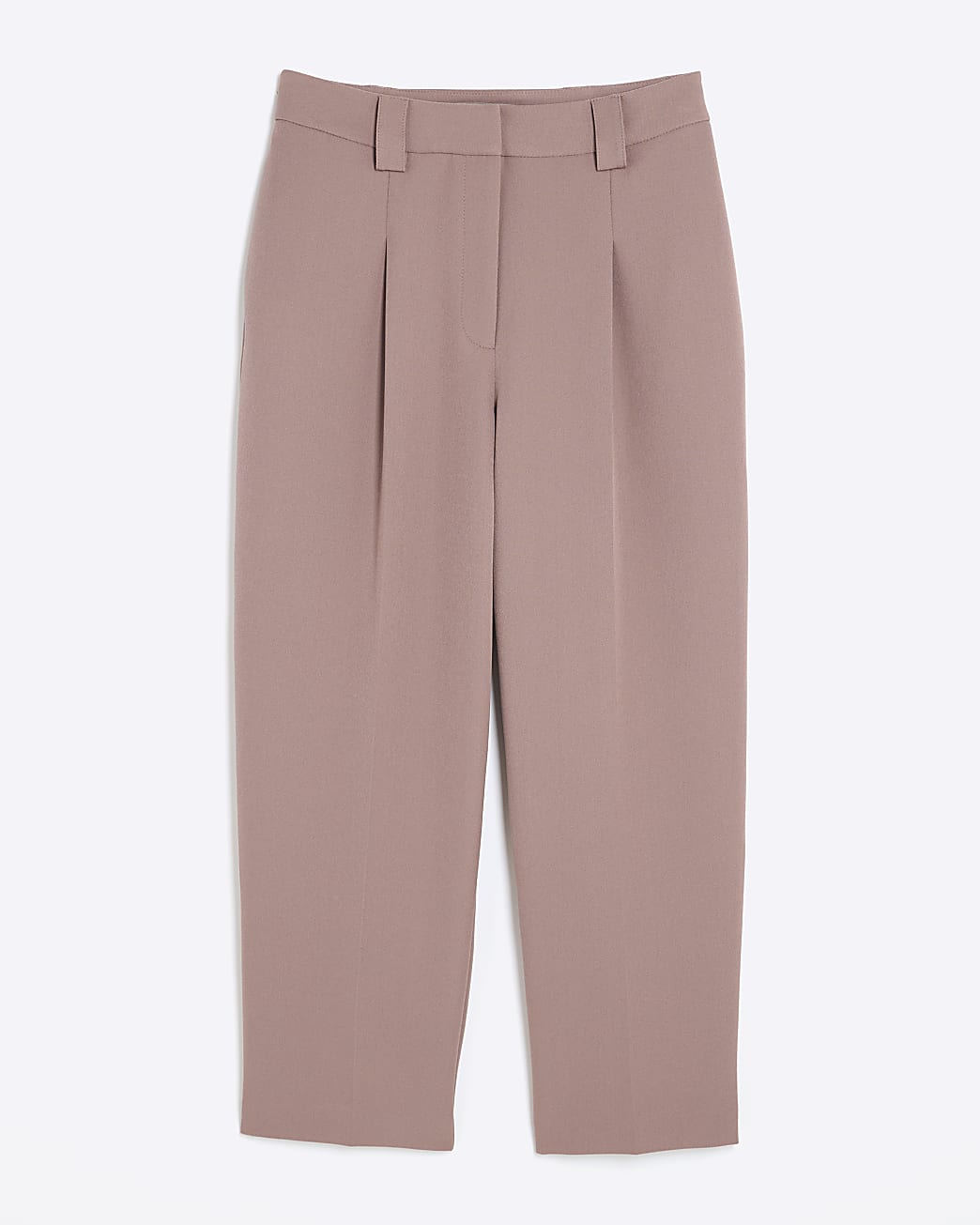 Burnished Brown Tapered Straight Leg Trousers
