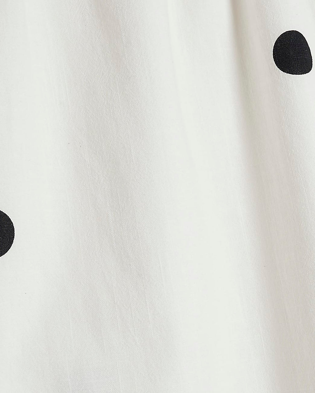 Cream Polka Dot Wide Leg Trousers