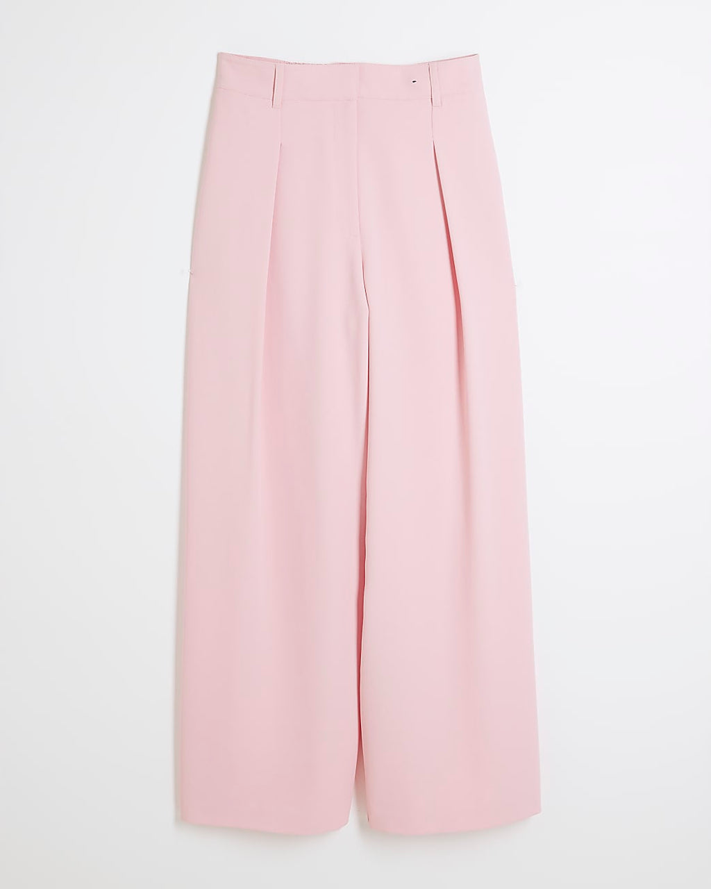 Pale Pink Wide Leg Trousers