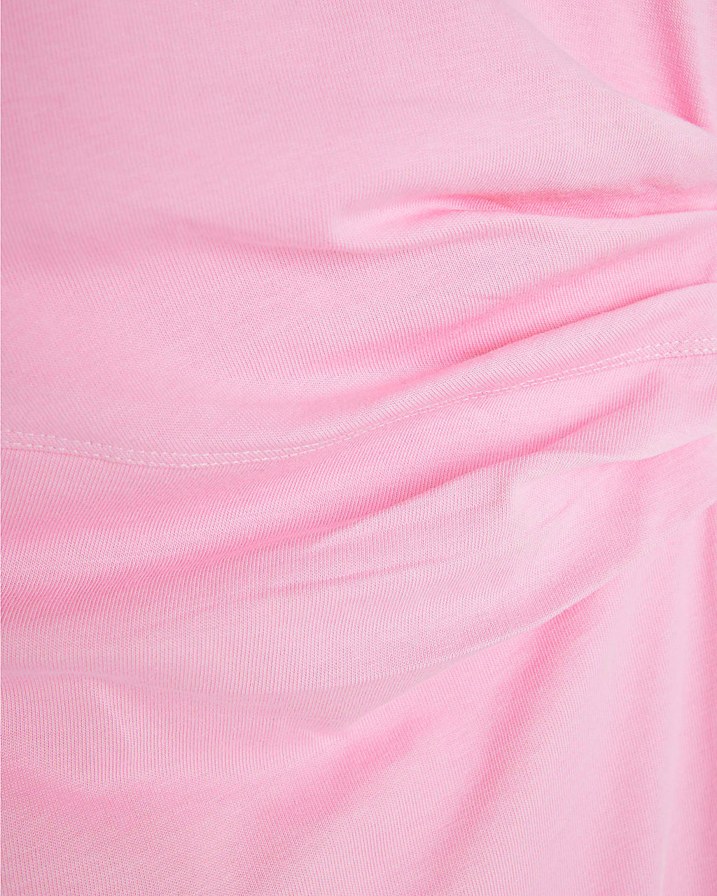 Short Sleeve Drape Side Midi Dress