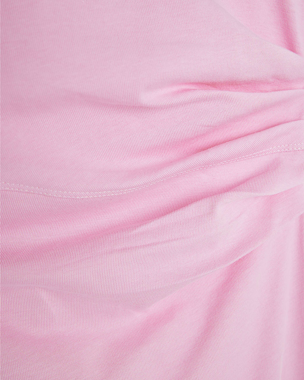 Short Sleeve Drape Side Midi Dress
