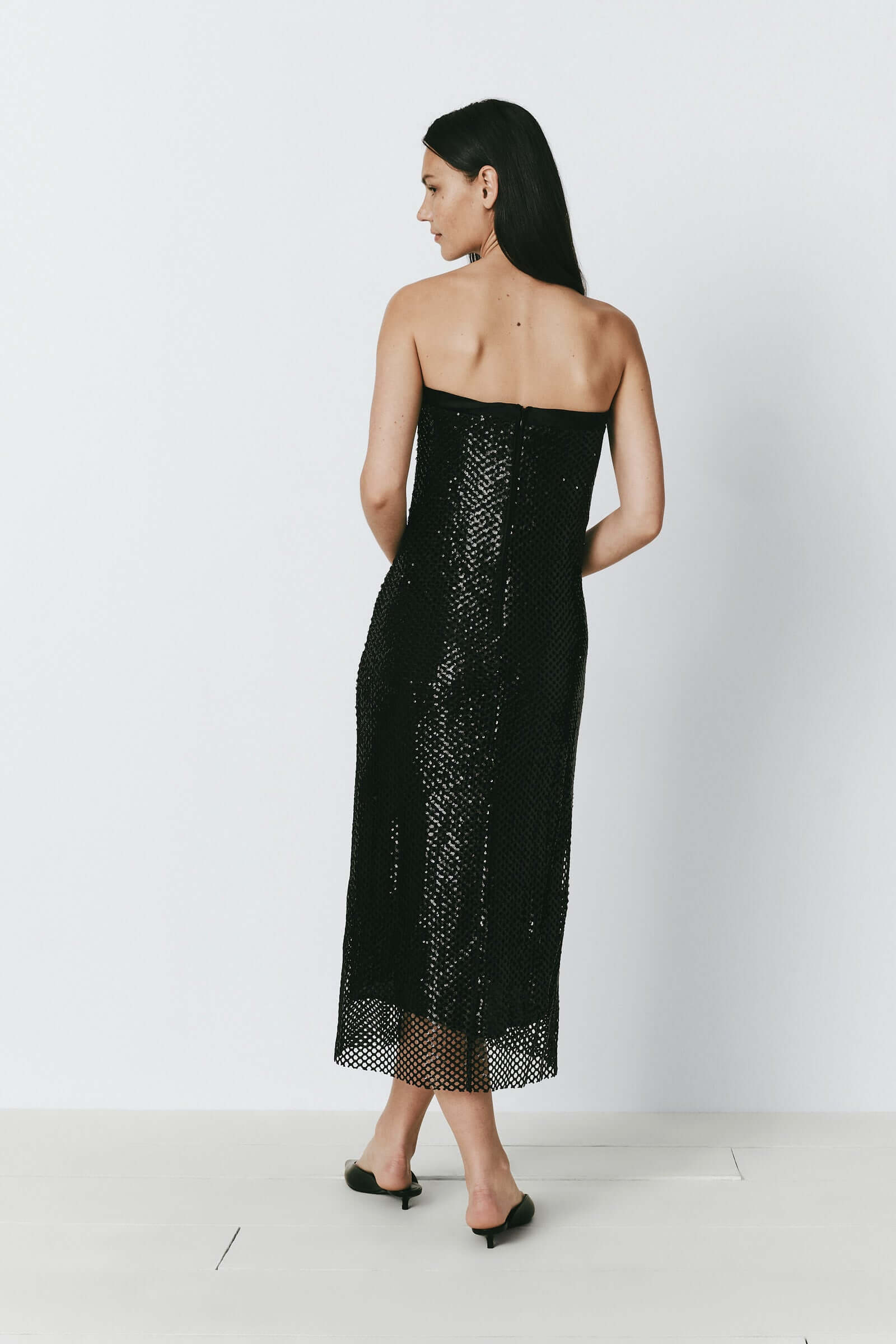 Radiance Shimmer Mesh Dress